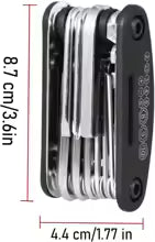 Precision 16-in-1 Bicycle Multi-Tool - Compact Road & Trail Repair Kit